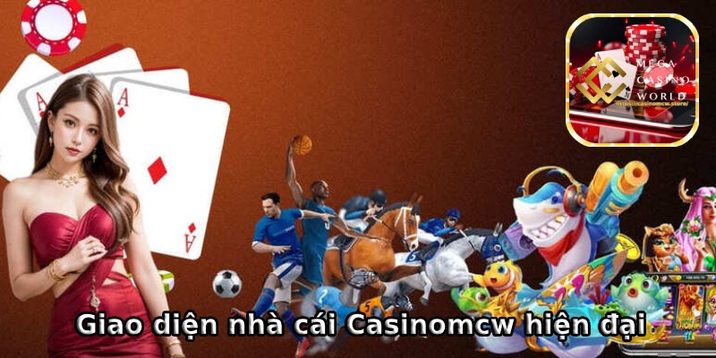 Giao diện trang chủ Casinomcw